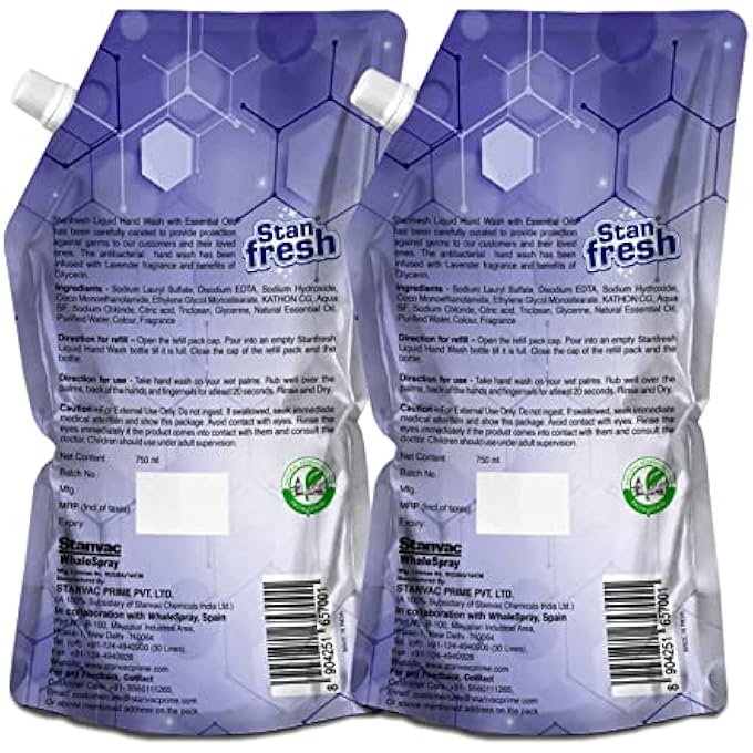 Stanfresh LIQUID HAND WASH LAVENDER -750ML (PACK OF 2) - Image 2